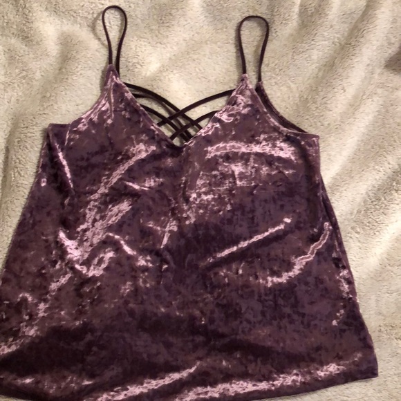 American Eagle Outfitters Tops - NWOT Purple velvet tank